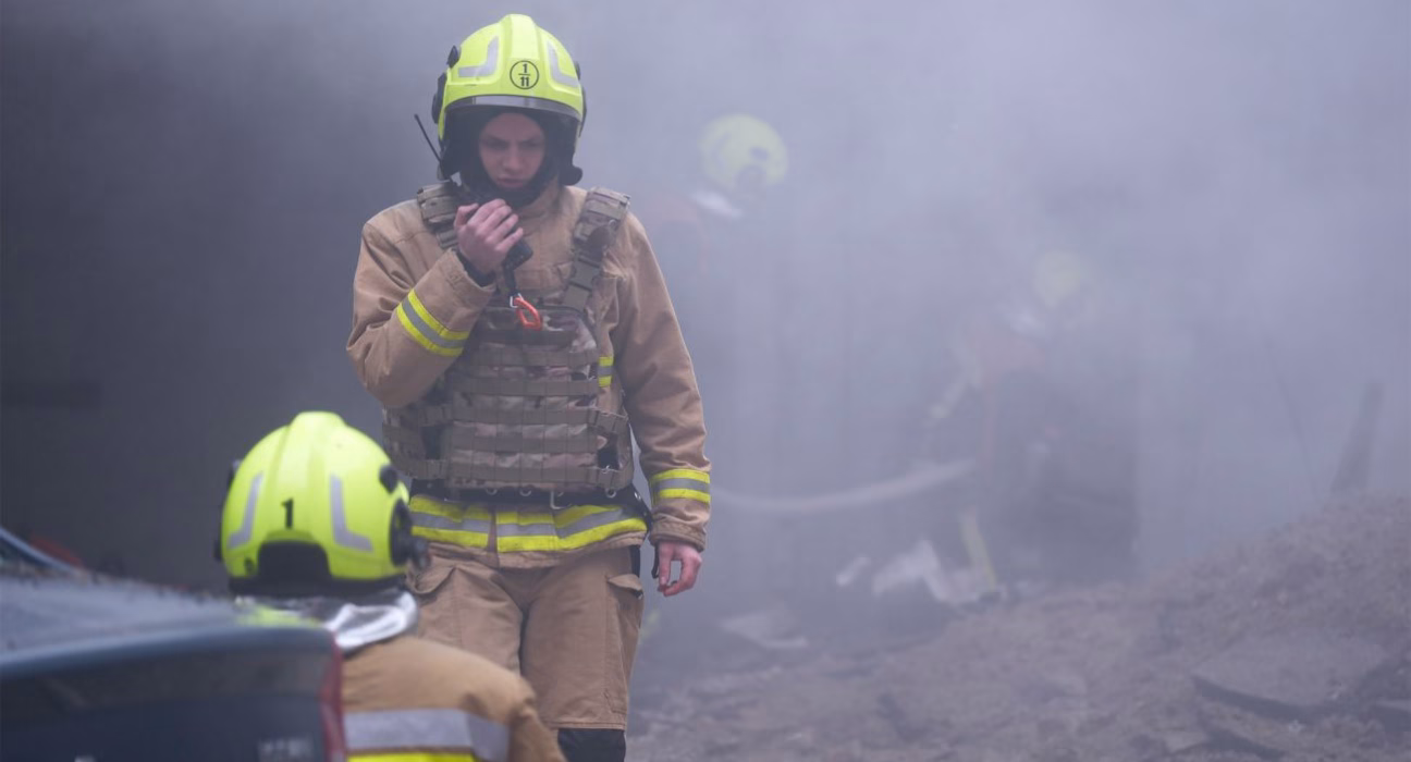 Пожежа і руйнування в центрі Львова: перші результати атаки, що пошкодила будівлю